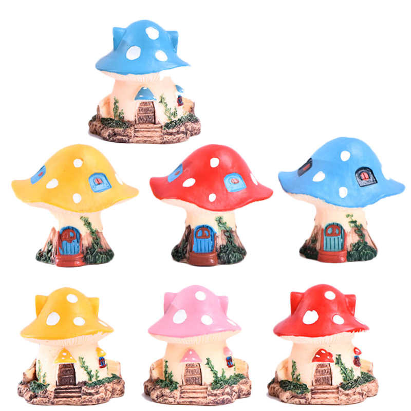 Bonsai Garden World - 1PC Kawaii Garden Mini Mushroom House
