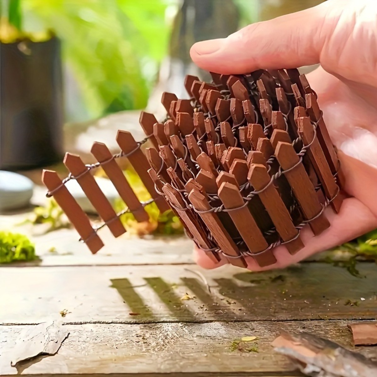 Bonsai Garden Ideas - 2pcs Mini Fence Garden and Bonsai