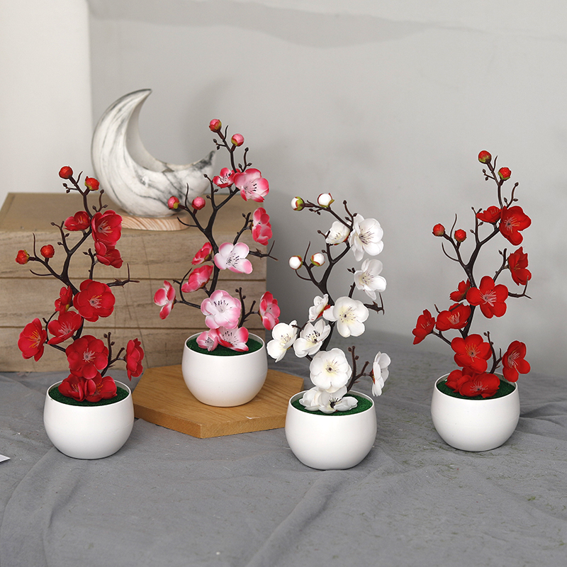Bonsai Garden Ideas - Christmas Fake Green PE Pine Branches