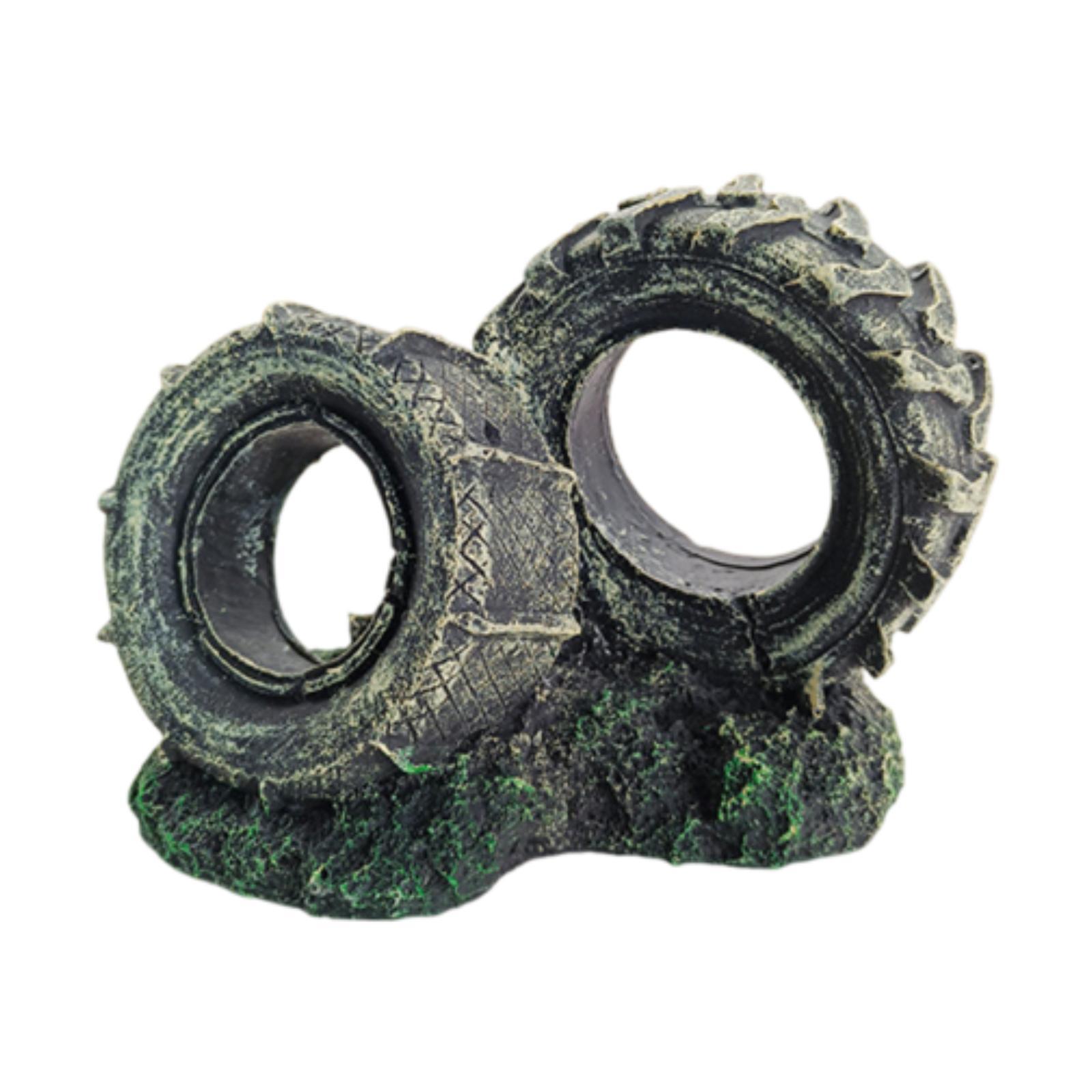 Bonsai Garden Set Up - Aquarium Ornament Resin Tyre Shape Easy