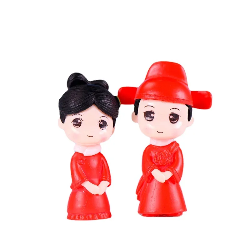 Bonsai Garden World - 2pcs Chinese Costume Bride and Groom