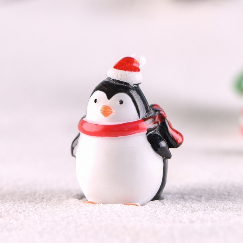4pcs Mini Resin Penguin Micro  - Bonsai Garden World ulasan dan harga