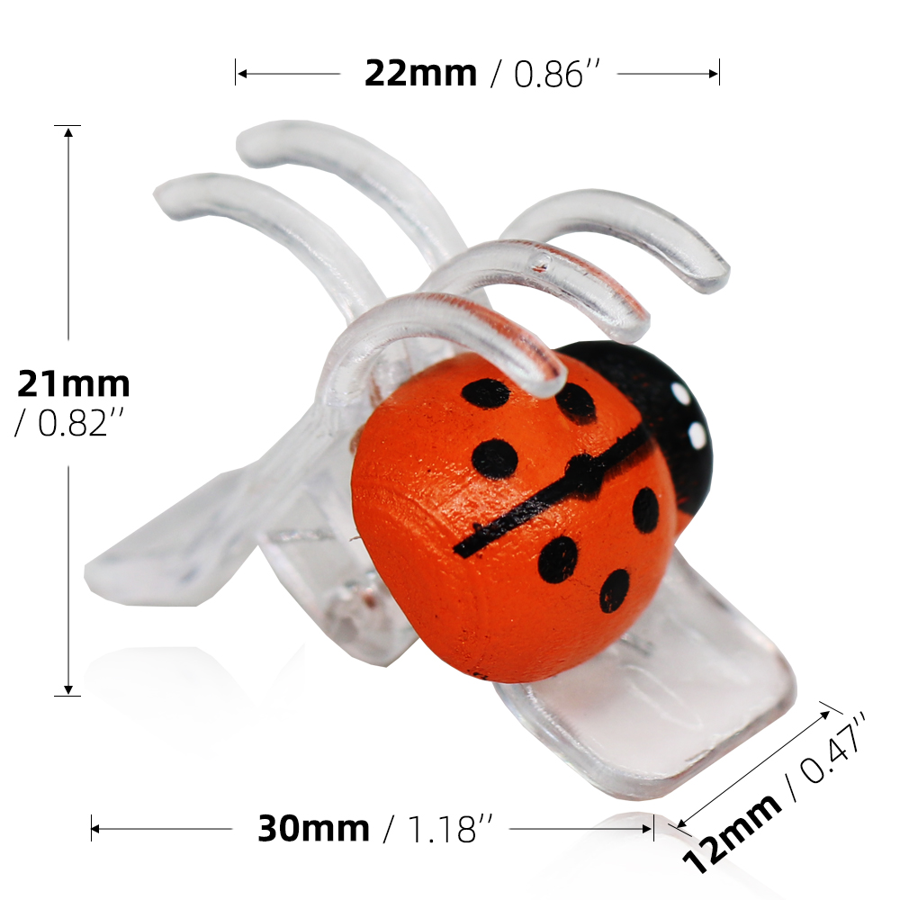 10-800PCS Ladybird Orchid Clip - Bonsai Garden Ideas ulasan dan harga