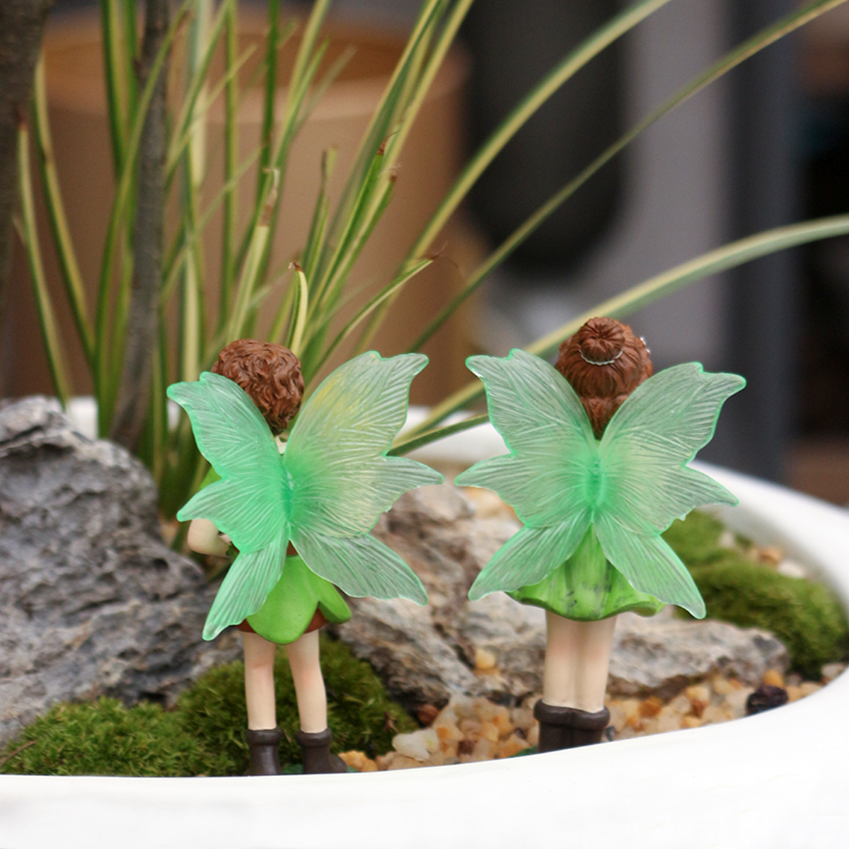 2pcs Spring Green Fluorescent  - Bonsai Garden World ulasan dan harga