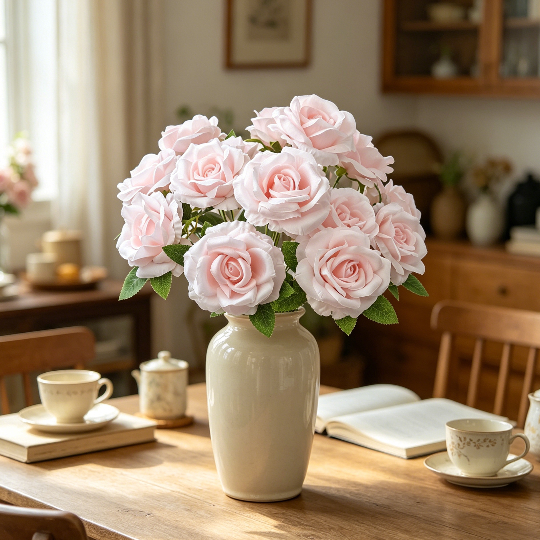 Artificial Flower Silk Rose Br - Bonsai Garden For Sale ulasan dan harga