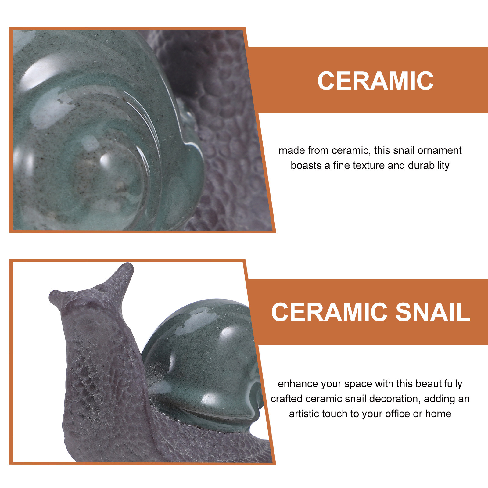 Ceramic Snail Decoration Small - Bonsai Garden Set Up ulasan dan harga