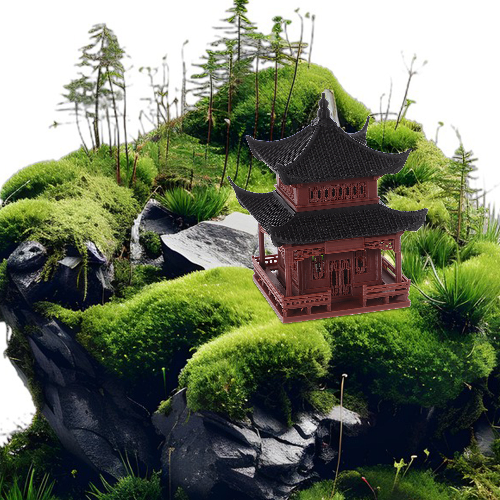 Chinese Style Mini Pavilion St - Bonsai Garden Set Up ulasan dan harga