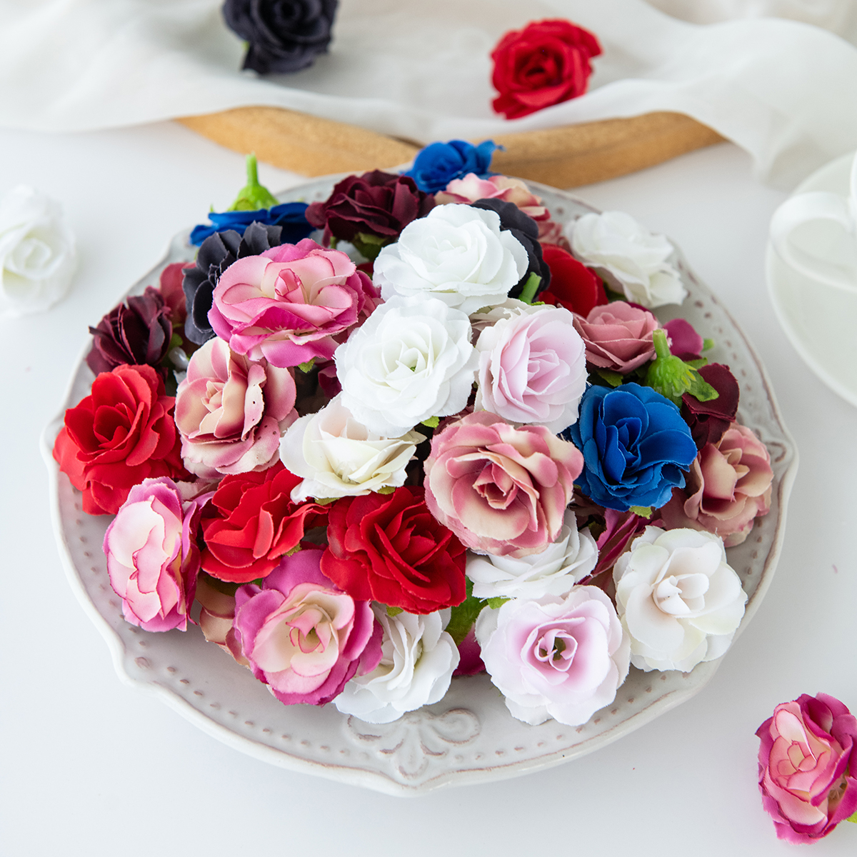 Artificial Flowers Silk Roses  - Bonsai Garden For Sale ulasan dan harga