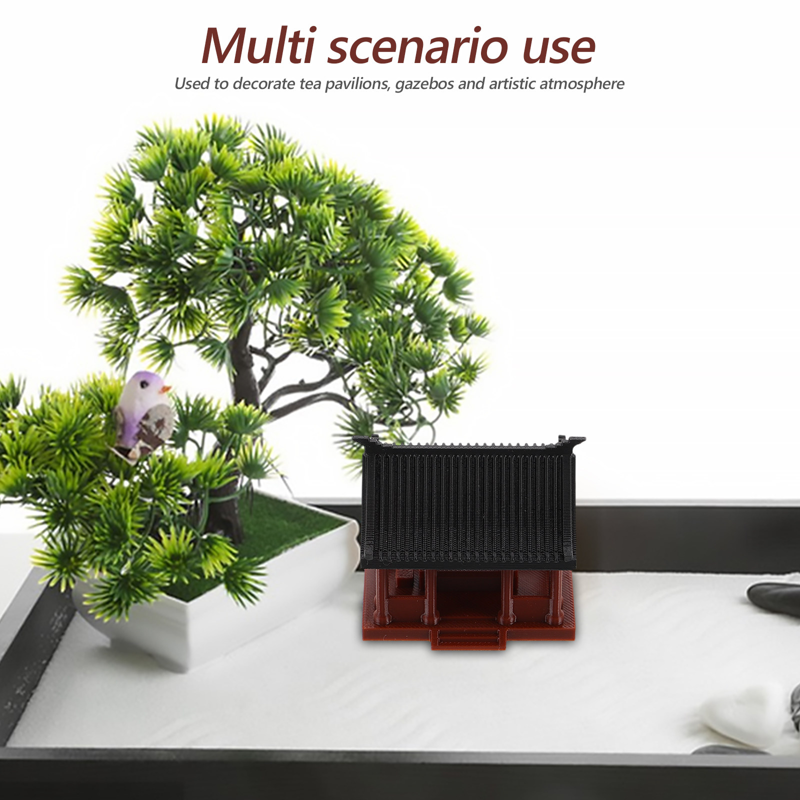 Asian Pavilion Sculpture Mini  - Bonsai Garden Set Up ulasan dan harga