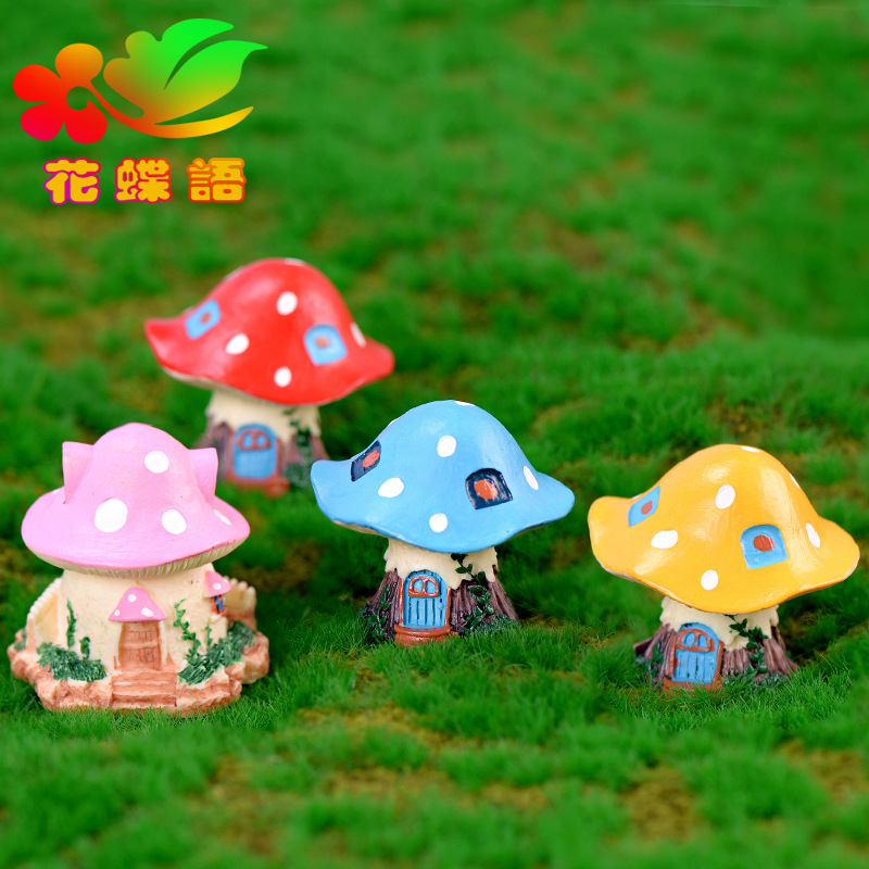 Colorful Garden Mushroom House - Bonsai Garden World ulasan dan harga