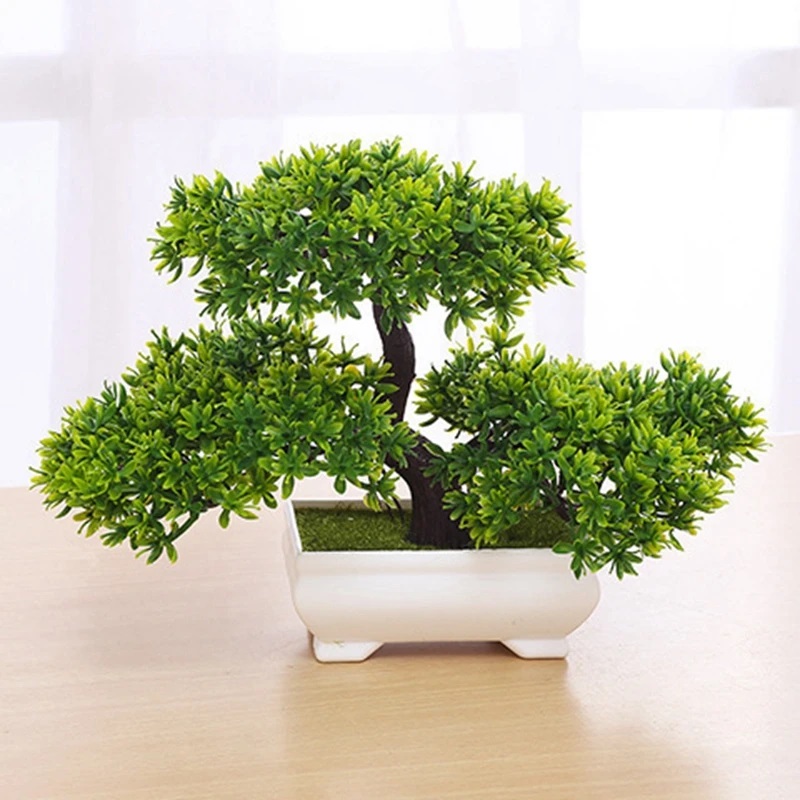 1Pcs Green Artificial Plants B - Bonsai Garden Ideas ulasan dan harga