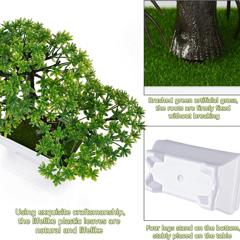 1Pcs Green Artificial Plants B - Bonsai Garden Ideas ulasan dan harga