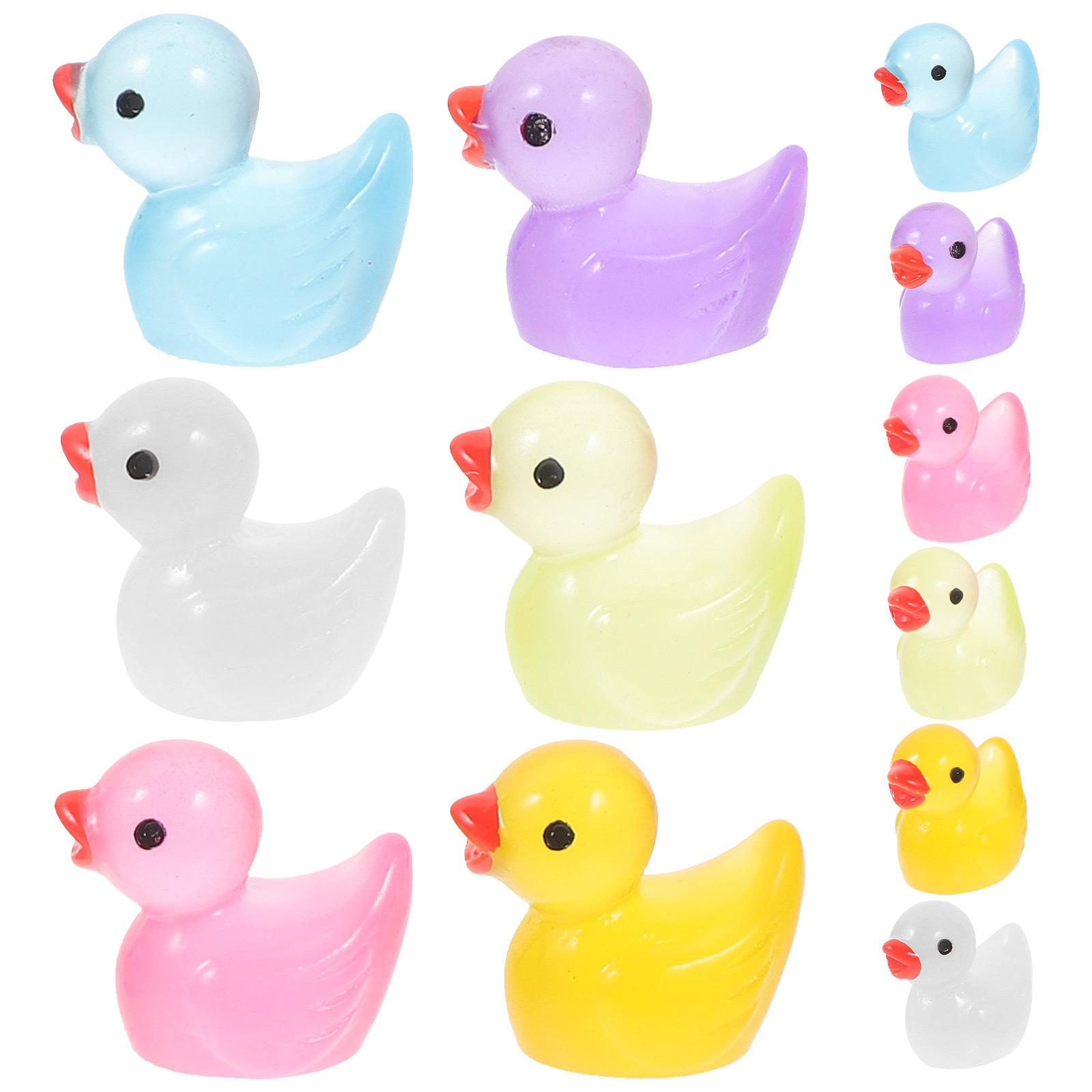 60Pcs Night Glow Mini Duck Res - Bonsai Garden World ulasan dan harga