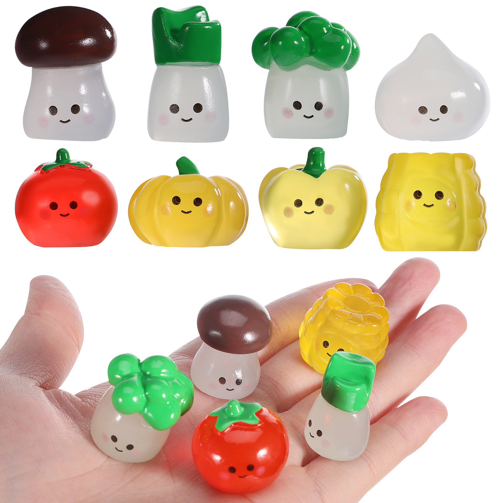 8 Pcs Mini Vegetables Glow in  - Bonsai Garden World ulasan dan harga