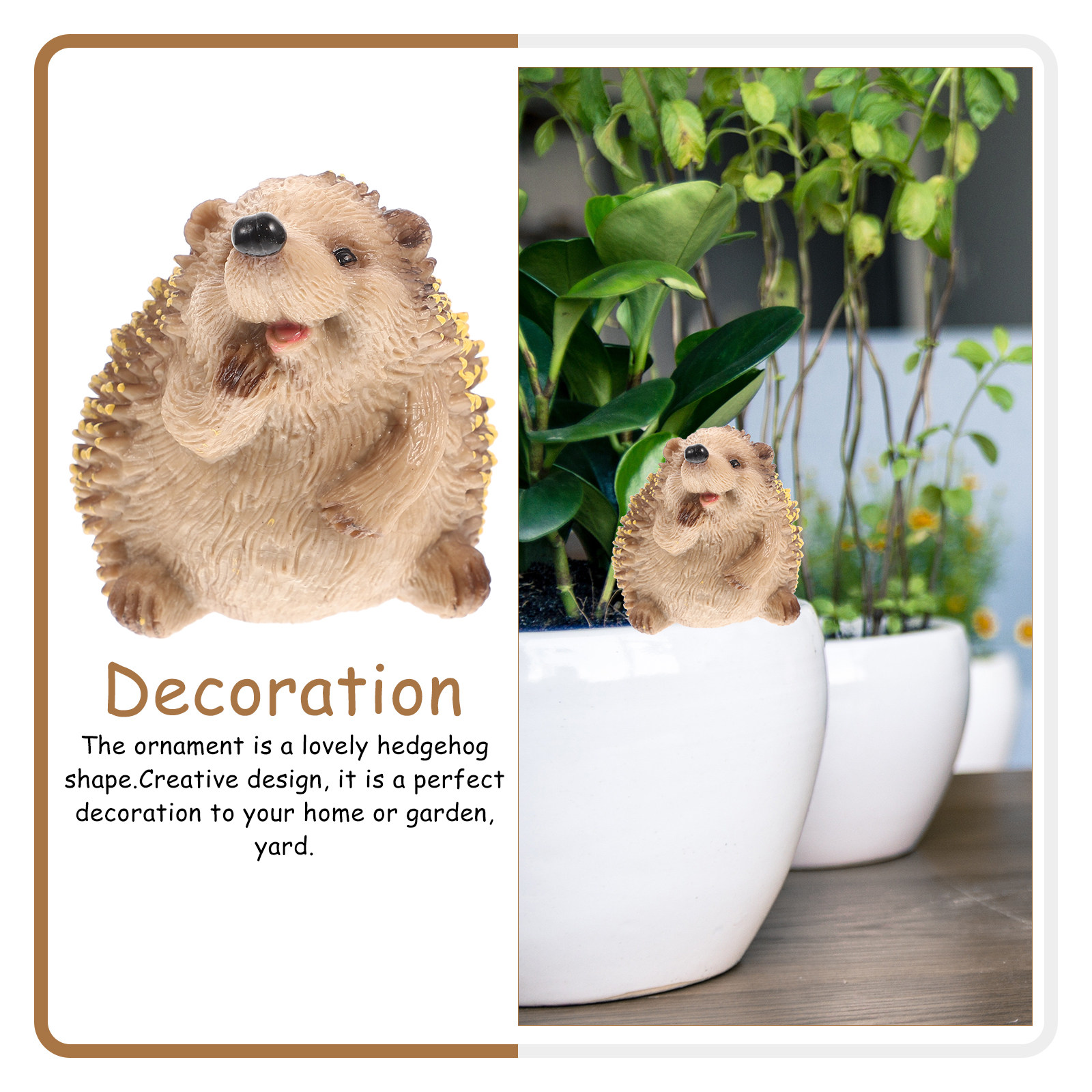 Premium Plastic Hedgehog Sculp - Bonsai Garden Set Up ulasan dan harga