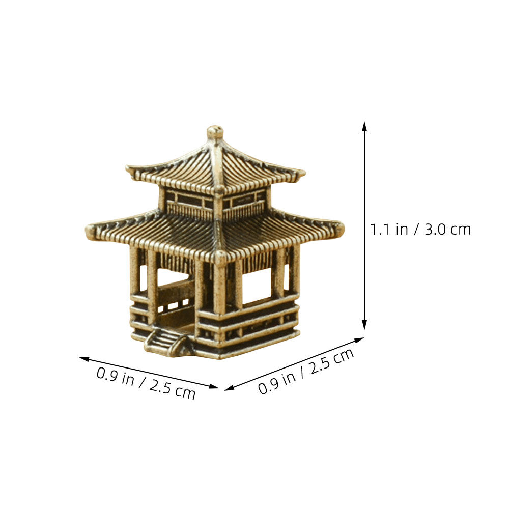 Brass Pavilion Ornament Vintag - Bonsai Garden Set Up ulasan dan harga