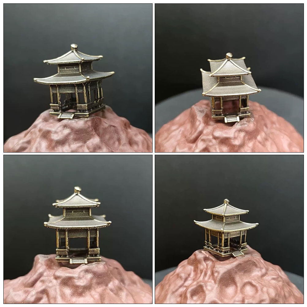 Brass Pavilion Ornament Vintag - Bonsai Garden Set Up ulasan dan harga