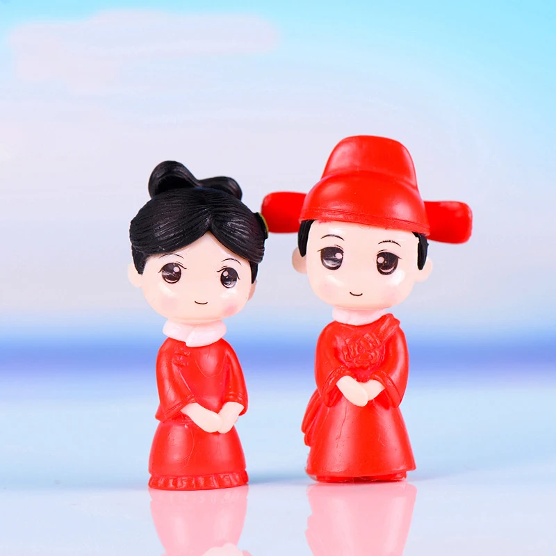 2pcs Chinese Costume Bride and - Bonsai Garden World ulasan dan harga